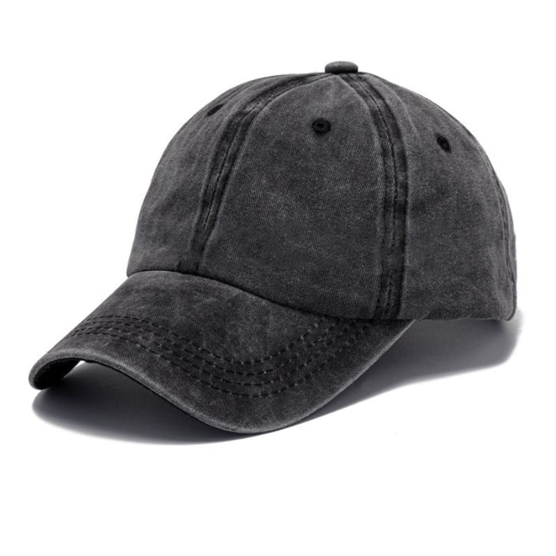 Juoda vaikiška beisbolo kepuraitė iš 100% medvilnės