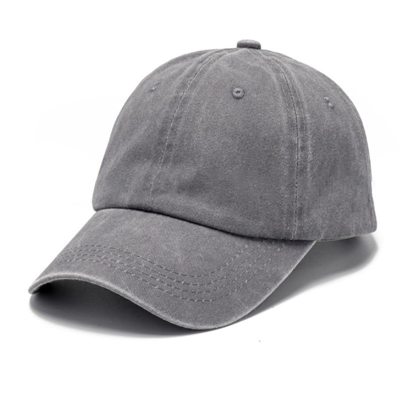 Pilka vaikiška beisbolo kepuraitė iš 100% medvilnės