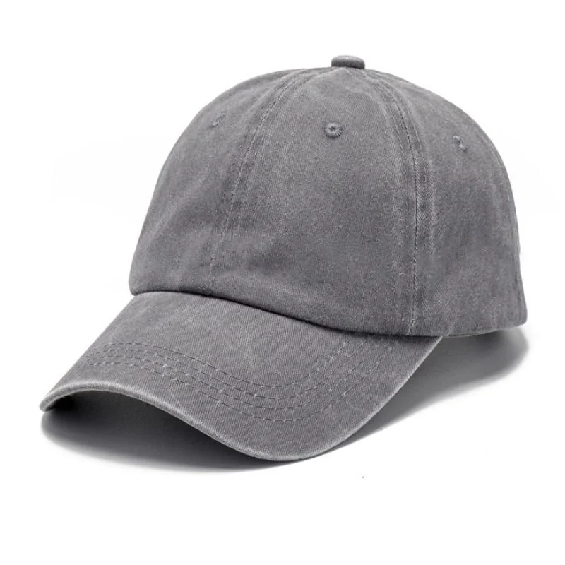 Pilka vaikiška beisbolo kepuraitė iš 100% medvilnės