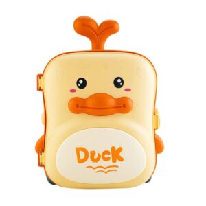 Vaikiškas smėlio žaislas lagaminas DUCK geltonas