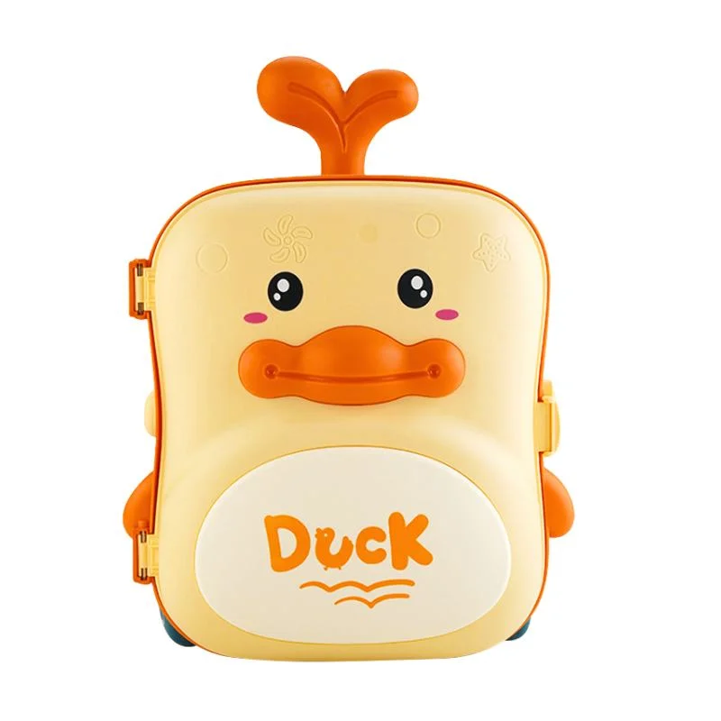 Vaikiškas smėlio žaislas lagaminas DUCK geltonas