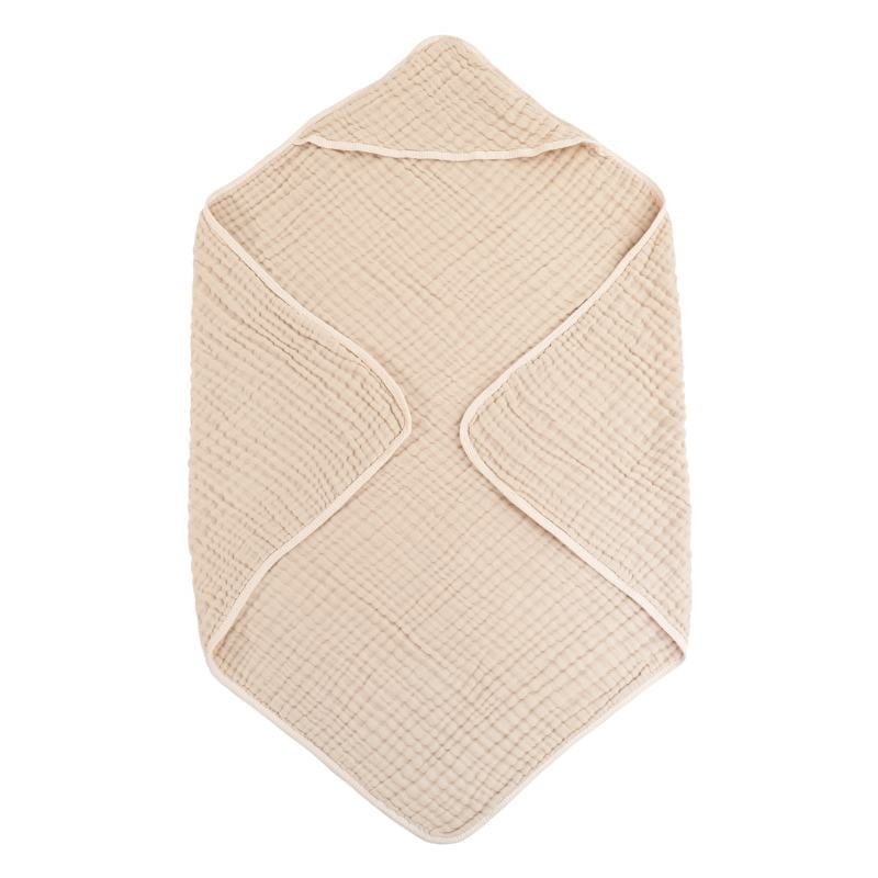 Vaikiškas kreminis muslino rankšluostis iš 100% medvilnės