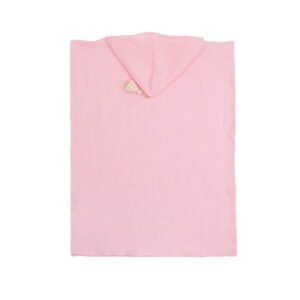 Vaikiškas rožinis muslino pončas iš 100% medvilnės