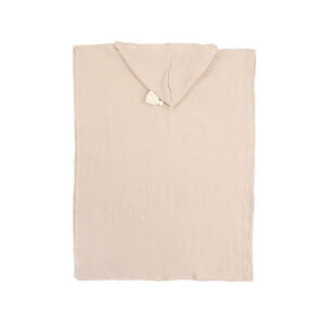 Vaikiškas smėlio spalvos muslino pončas iš 100% medvilnės