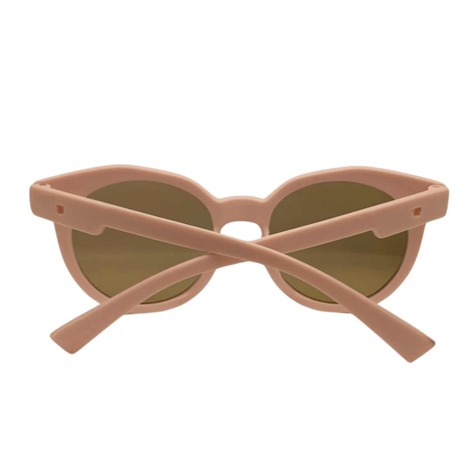 Vaikiški UV400 apsaugos akiniai nuo saulės su ovaliais rožiniais rėmeliais